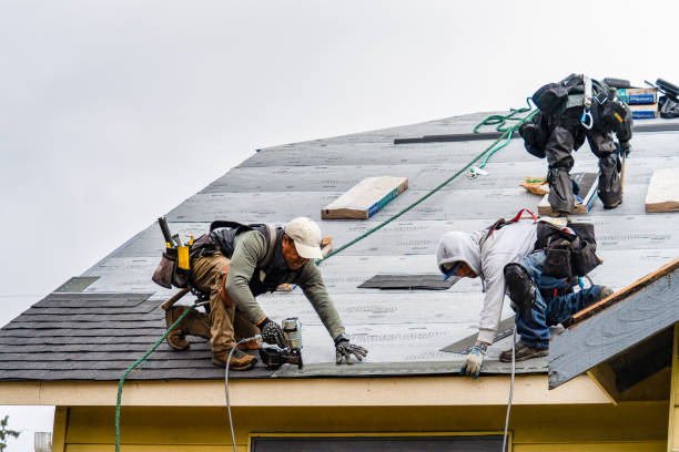 Professional Gutter Installation technician working in Bolivar, WV